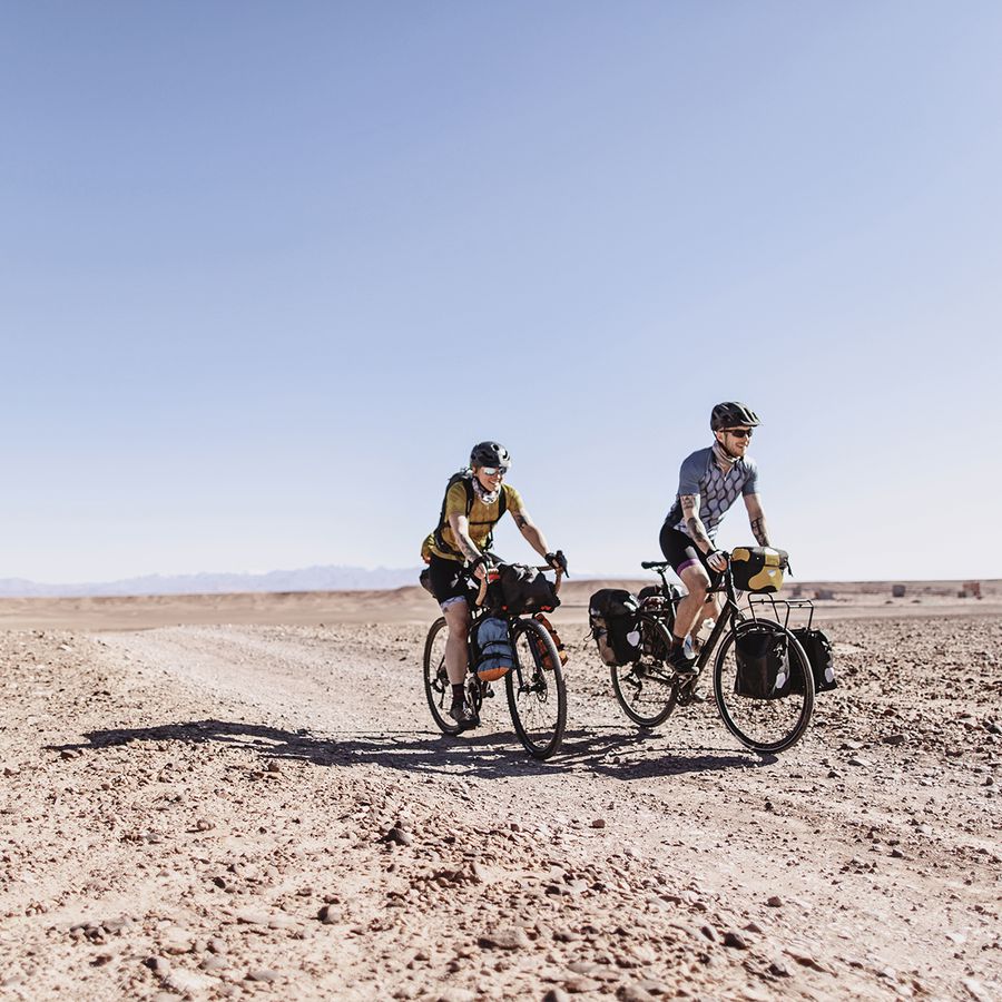 Two bikepackers