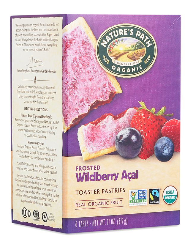 Nature's Path Frosted Wildberry Açaí Toaster Pastries