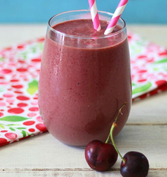 Cherry Vanilla Protein Smoothie