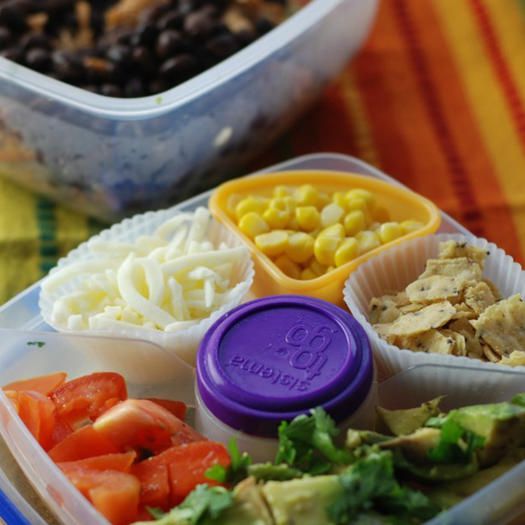 burrito bowl bento box idea