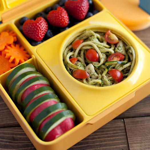 Chicken Pesto Zucchini Noodles Bento box idea