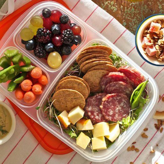 Salami and Cheese Bento Box idea