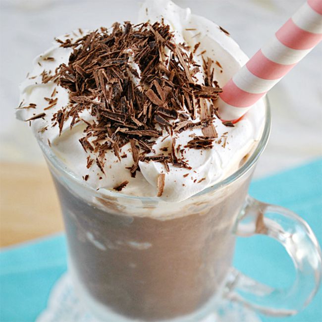 Skinny Frozen Hot Chocolate