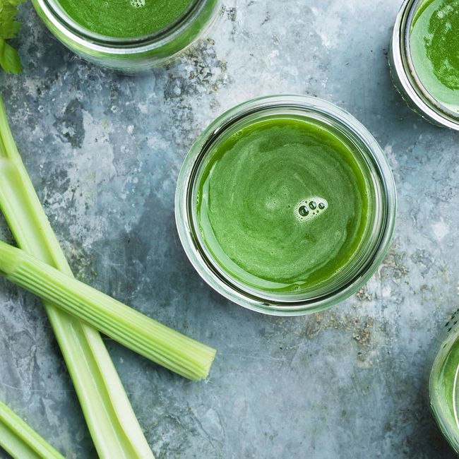 kale fennel celery green vegetable smoothie