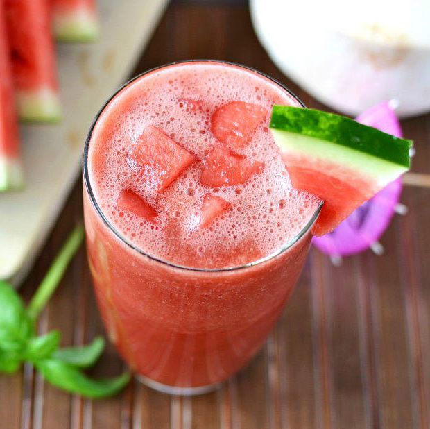 Ultra-Hydrating Watermelon Basil Smoothie