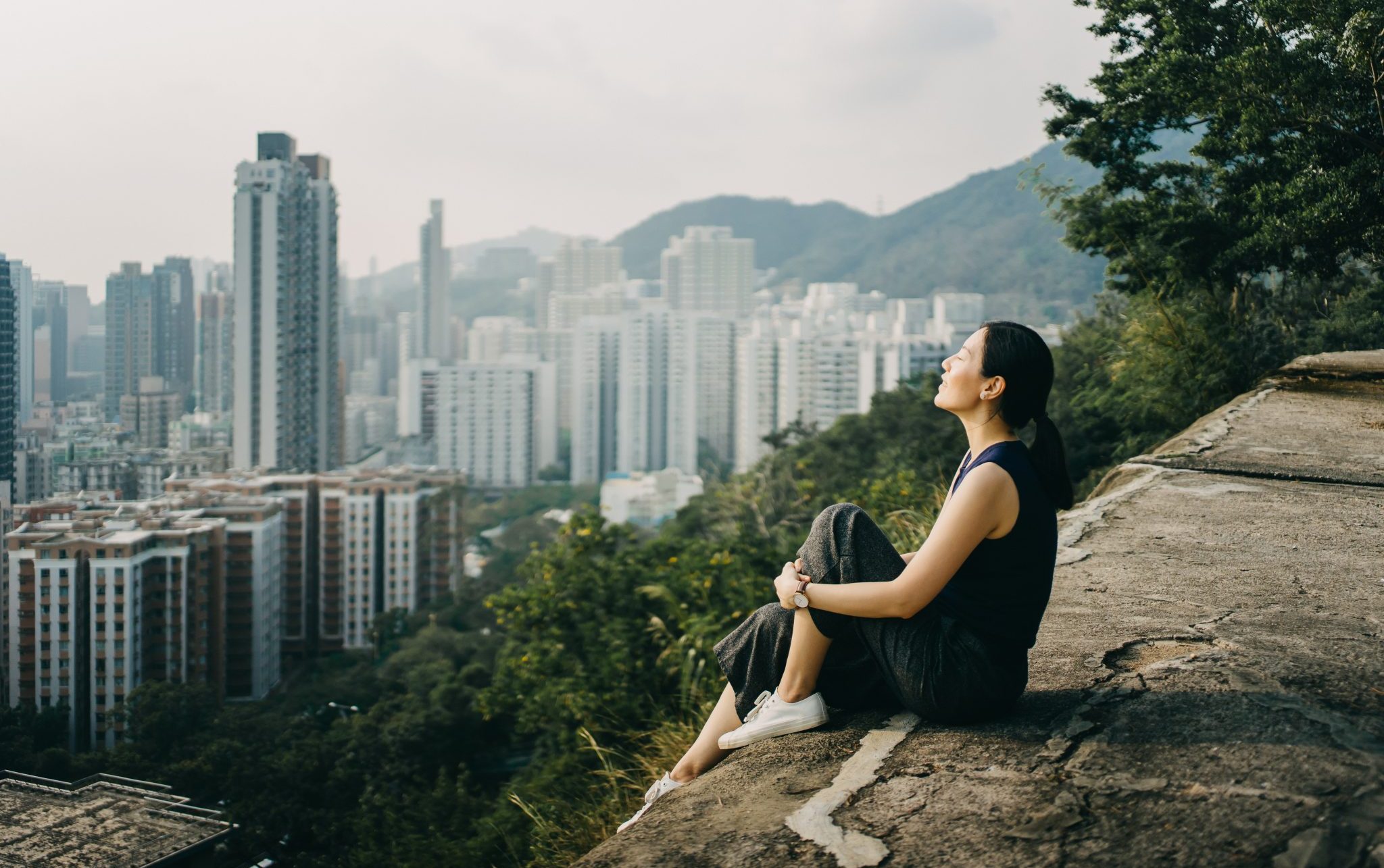 girl admiring the view