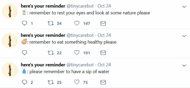 Tiny Care Bot Twitter